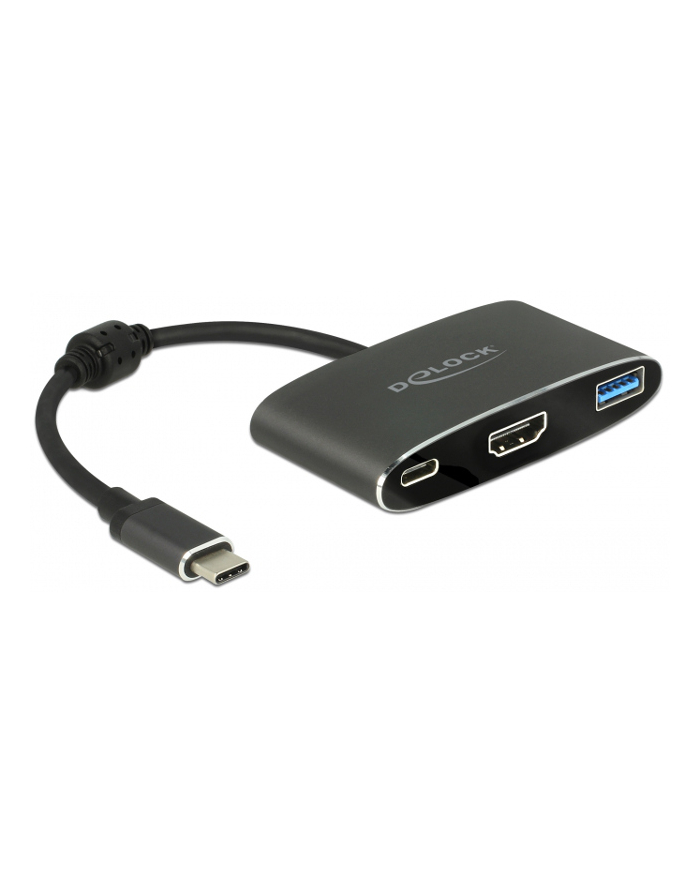 Delock adapter USB Typ-C - USB 3.1 + USB Typ-C+ HDMI (F) 4K (DP Alt Mode) główny