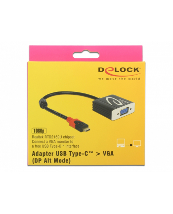 Delock adapter USB Typ-C > VGA female (DP Alt Mode)