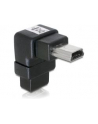 Delock adapter USB mini M-> USB mini F, kątowy 90° dół - nr 11