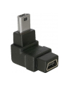 Delock adapter USB mini M-> USB mini F, kątowy 90° dół - nr 17