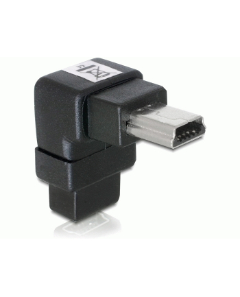 Delock adapter USB mini M-> USB mini F, kątowy 90° dół