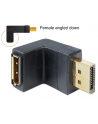 Delock adapter Displayport (M) - Dplayport (F) kątowy 90- dół - nr 1