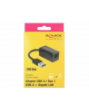 Delock Adapter USB 3.1 Gen 1 z wtykiem męskim USB Typu-A > Gigabit LAN - nr 15