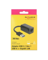 Delock Adapter USB 3.1 Gen 1 z wtykiem męskim USB Typu-A > Gigabit LAN - nr 25