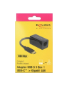 Delock Adapter USB 3.1 Gen1 (M)  USB Typu-C - Gigabit LAN - nr 23