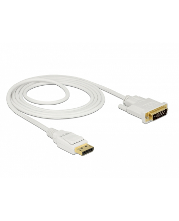 Delock kabel Displayport 1.2 (M) - DVI 24+1 (M)  2m; biały