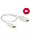 Delock kabel Displayport 1.2 (M) - HDMI-A (M) pasywny 1m; biały - nr 1