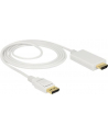 Delock kabel Displayport 1.2 (M) - HDMI-A (M) pasywny 2m; biały - nr 18