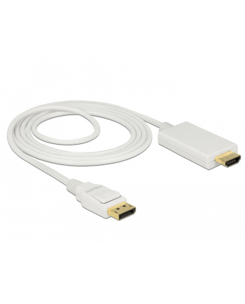 Delock kabel Displayport 1.2 (M) - HDMI-A (M) pasywny 2m; biały