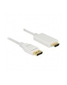 Delock kabel Displayport 1.2 (M) - HDMI-A (M) pasywny 3m; biały - nr 12