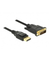 Delock kabel Displayport 1.2 (M) - DVI 24+1 (M)  2m; czarny - nr 17