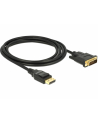 Delock kabel Displayport 1.2 (M) - DVI 24+1 (M)  2m; czarny - nr 6