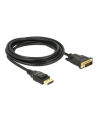 Delock kabel Displayport 1.2 (M) - DVI 24+1 (M) 3m; czarny - nr 16