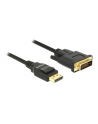 Delock kabel Displayport 1.2 (M) - DVI 24+1 (M) 3m; czarny - nr 17