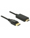 Delock kabel Displayport 1.2 (M) - HDMI-A (M) pasywny 1m; czarny - nr 3