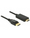 Delock kabel Displayport 1.2 (M) - HDMI-A (M) pasywny 1m; czarny - nr 4
