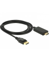 Delock kabel Displayport 1.2 (M) - HDMI-A (M) pasywny 2m; czarny - nr 16