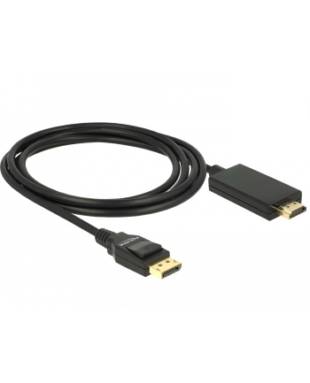 Delock kabel Displayport 1.2 (M) - HDMI-A (M) pasywny 2m; czarny