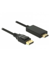 Delock kabel Displayport 1.2 (M) - HDMI-A (M) pasywny 2m; czarny - nr 7