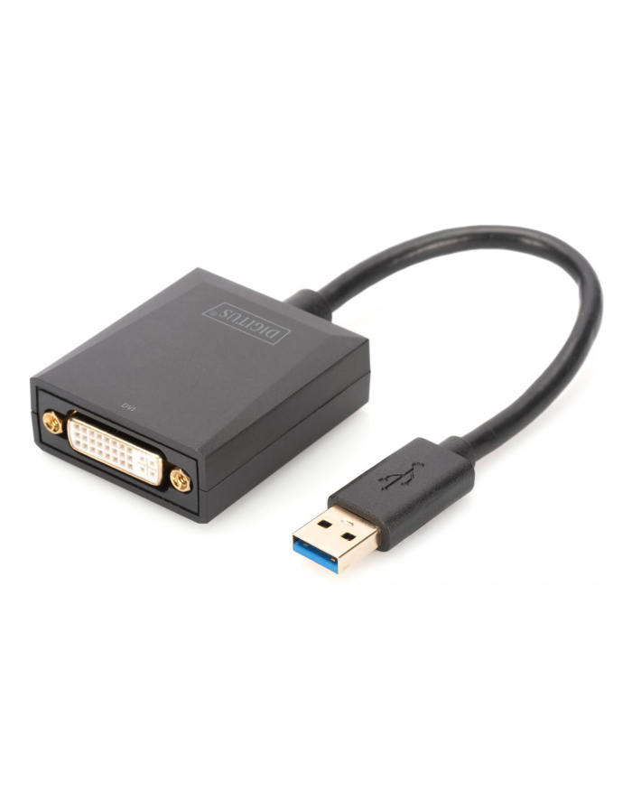 DIGITUS Adapter graficzny DVI 1080p FHD na USB 3.0, aluminiowy główny