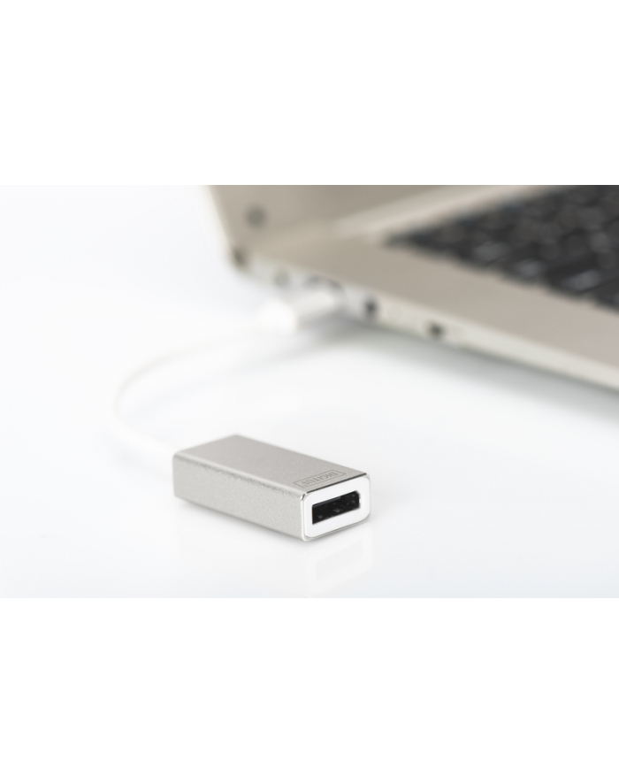 DIGITUS Adapter graficzny DP 4K na USB 3.0 Type-C™, aluminiowy główny
