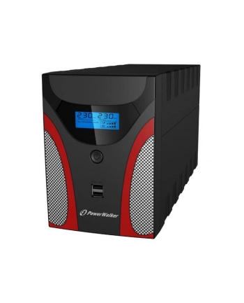 POWER WALKER LINE-INTERACTIVE 1600VA ,RJ11 IN/OUT, USB, LCD, 2x ładowarka