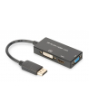 assmann Kabel adapter Displayport 4K 30Hz/1080p 60Hz Typ DP/HDMI(UHD)+DVI-I+VGA (FHD) M/Z czarny 0,20m - nr 3