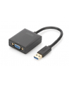 digitus Adapter graficzny VGA 1080p FHD na USB 3.0, aluminiowy, czarny - nr 23