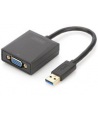 digitus Adapter graficzny VGA 1080p FHD na USB 3.0, aluminiowy, czarny - nr 3