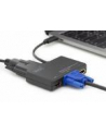 digitus Multi Adapter 1x HDMI 4K 60Hz UHD, 1x DisplayPort, 1x DVI 1x VGA, na USB Typ C, czarny, aluminiowy - nr 6