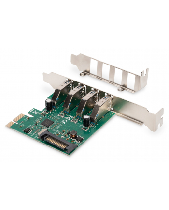 digitus Karta rozszerzeń/Kontroler USB 3.0 PCI Express, 4xUSB 3.0, Chipset: VL805