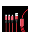 unitek Kabel ładujący 3-in-1 USB - USB-C/microUSB/Lightning, 1,2m, C4049RD - nr 8
