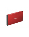 natec Kieszeń zewnętrzna HDD/SSD Sata Rhino Go 2,5 USB 3.0 czerwona - nr 38