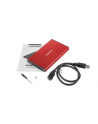 natec Kieszeń zewnętrzna HDD/SSD Sata Rhino Go 2,5 USB 3.0 czerwona - nr 40