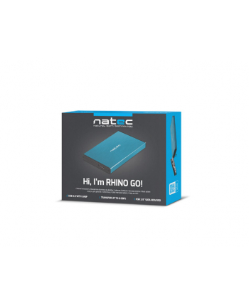 natec Kieszeń zewnętrzna HDD/SSD Sata Rhino Go 2,5 USB 3.0 niebieska