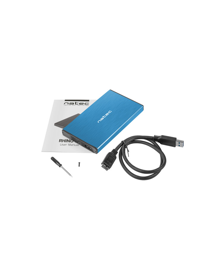 natec Kieszeń zewnętrzna HDD/SSD Sata Rhino Go 2,5 USB 3.0 niebieska główny