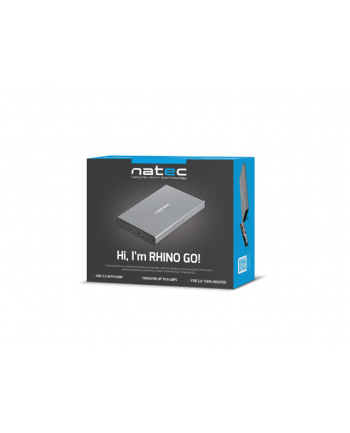 natec Kieszeń zewnętrzna HDD/SSD Sata Rhino Go 2,5 USB 3.0 szara