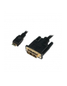 logilink Kabel mini HDMI - DVI-D M/M 1m, czarny - nr 1