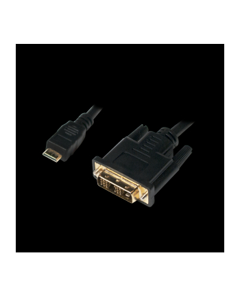 logilink Kabel mini HDMI - DVI-D M/M 1m, czarny