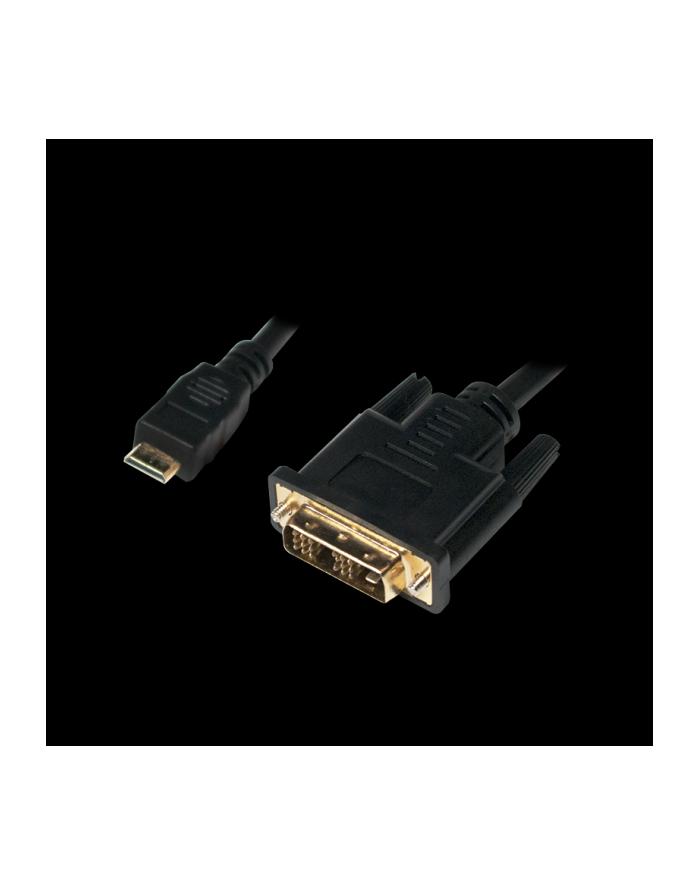logilink Kabel mini HDMI - DVI-D M/M 1m, czarny główny