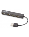 ednet HUB/Koncentrator 4-portowy USB 2.0 HighSpeed, czarny - nr 1