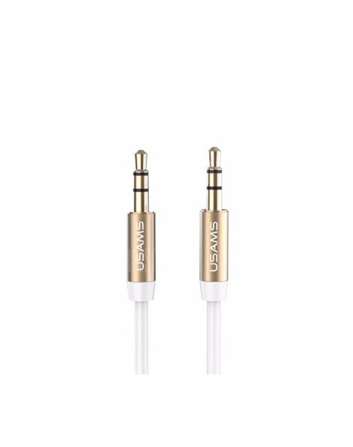 usams Adapter audio jack 3,5mm - 3,5mm YP-01 1m biały główny