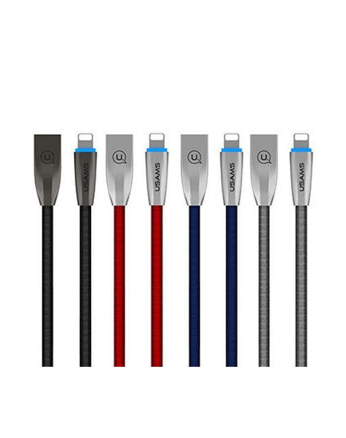 usams Kabel pleciony U-Light Lightning 1,2m niebieski główny