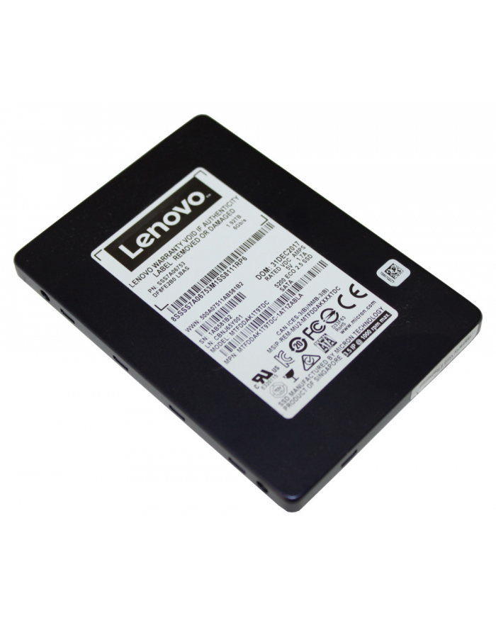 lenovo Dysk ThinkSystem 2.5 5200 480GB Entry SATA 6Gb Hot Swap SSD główny