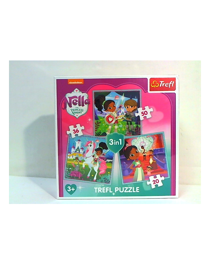 trefl Puzzle 3W1 RYCERKA BELLA I JEJ ŚWIAT 34835 główny