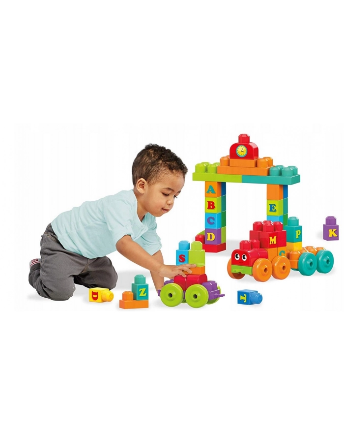 mattel MEGA BLOKS pociąg ABC z dźwiękiem FWK22 główny