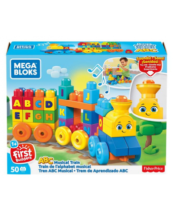 mattel MEGA BLOKS pociąg ABC z dźwiękiem FWK22