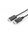 assmann Kabel adapter DisplayPort 1.2 z zatrzaskiem 4K 60Hz UHD Typ DP/HDMI A M/M czarny 1m - nr 1