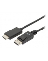 assmann Kabel adapter DisplayPort 1.2 z zatrzaskiem 4K 60Hz UHD Typ DP/HDMI A M/M czarny 1m - nr 28