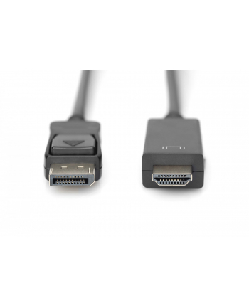assmann Kabel adapter DisplayPort 1.2 z zatrzaskiem 4K 60Hz UHD Typ DP/HDMI A M/M czarny 1m nr 2